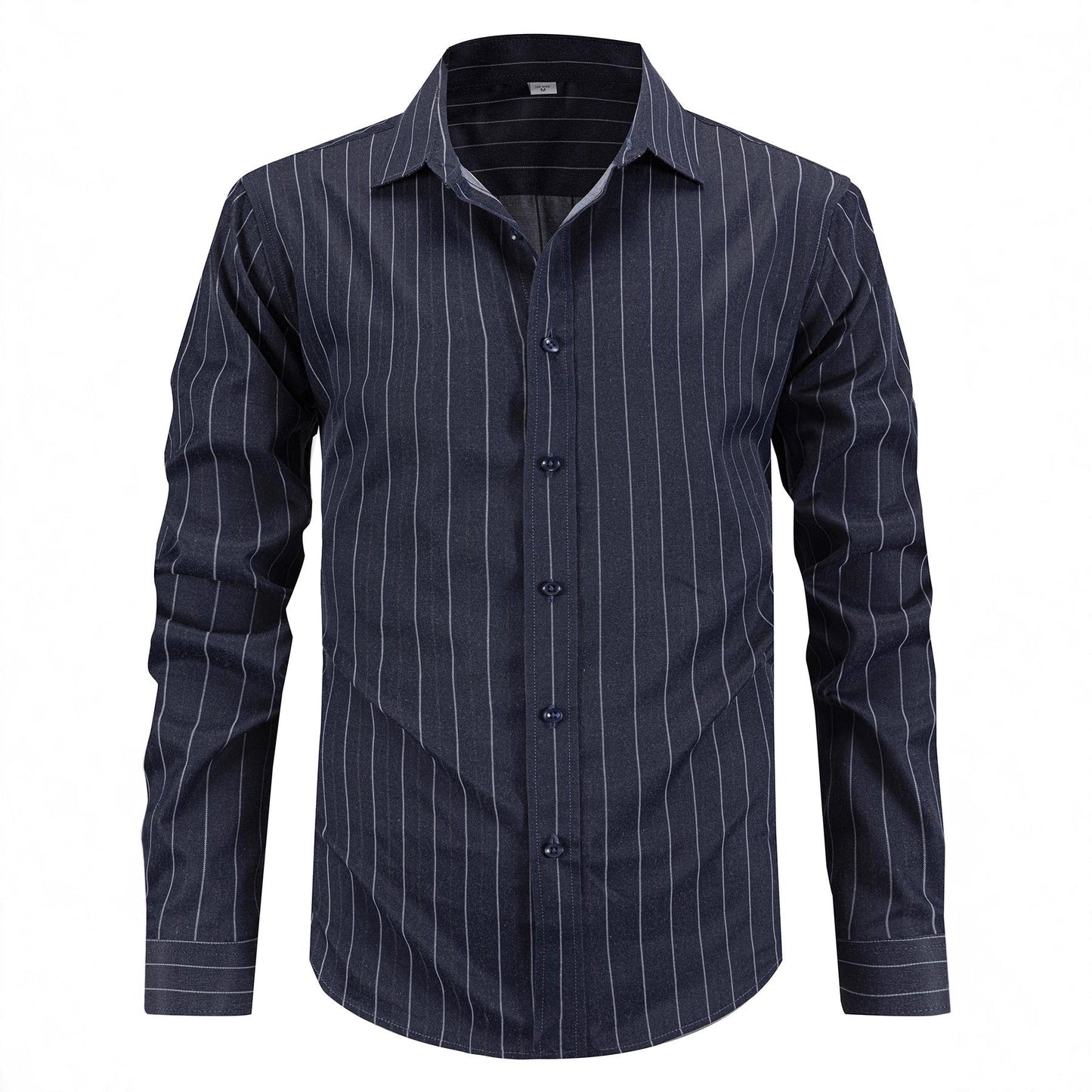 Herren Langarmhemd Feinestreifen Modern Elegant