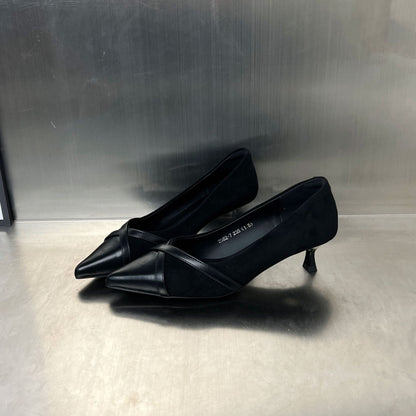 Damen Pumps Elegante Hochhackige Schuhe Leder Schwarz - BerlinGlamour