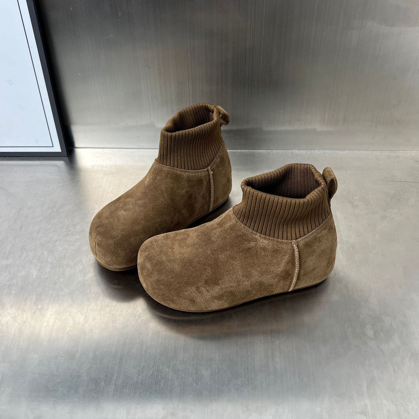 Damen Winterstiefel Bequem Weich Warm mit Kragen