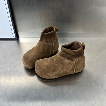 Damen Winterstiefel Bequem Weich Warm mit Kragen