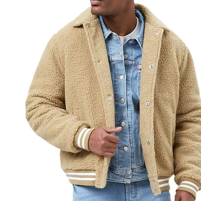 Herren Fleecejacke Lässig Teddy Style Warm