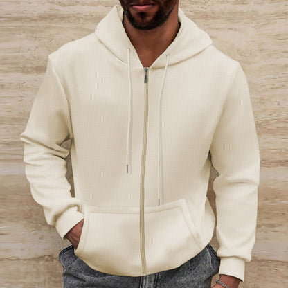 Herren Kapuzenpullover Bequem Reißverschluss Modern - BerlinGlamour