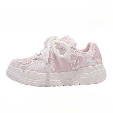Damen Sneaker Chunky Trendy Weite Passform Bequem