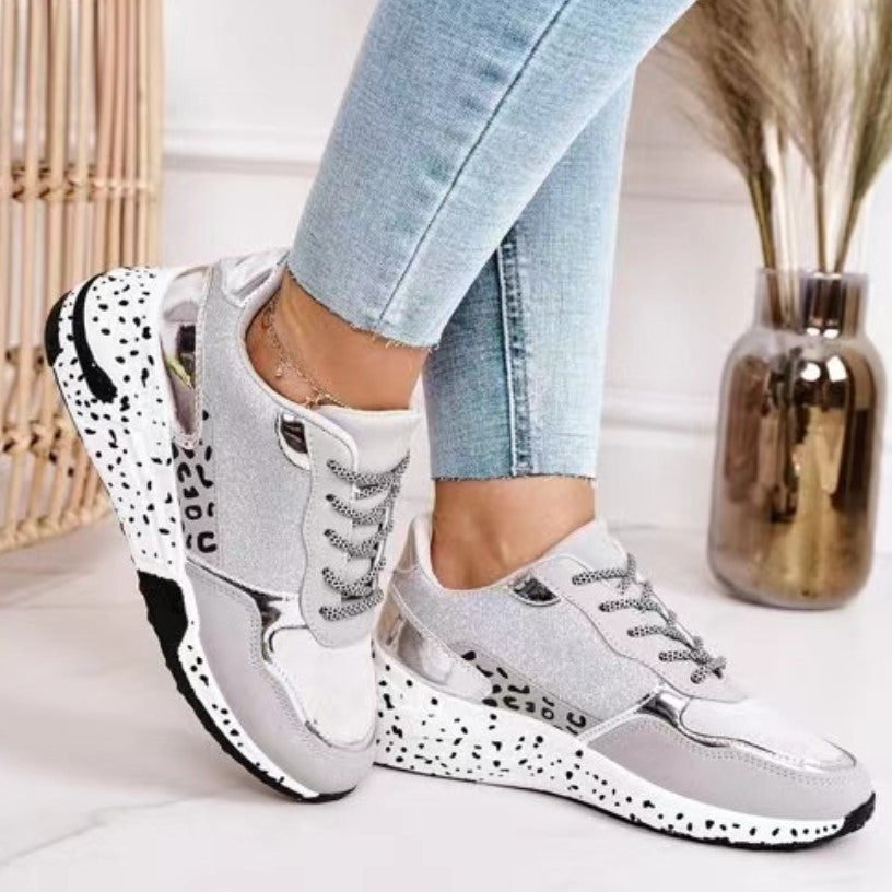 Damen Sneaker Sportlich Glitzer Schuhe Rutschsicher - BerlinGlamour
