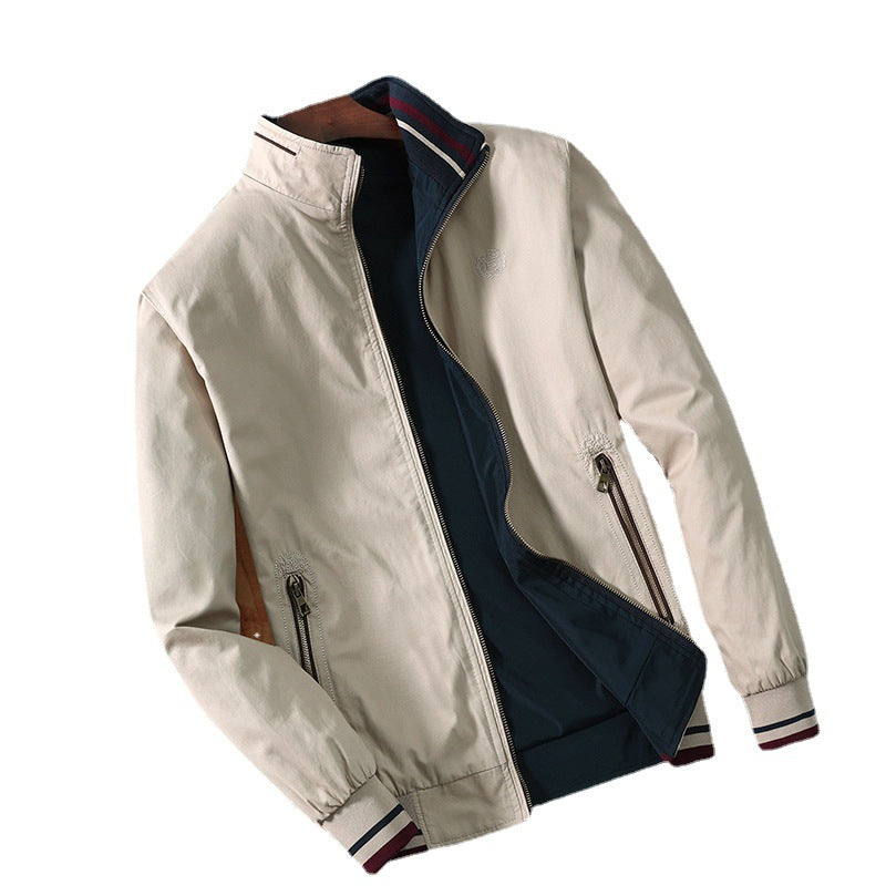 Herren Windjacke Übergangsjacke Wasserabweisend Hochkragen - BerlinGlamour