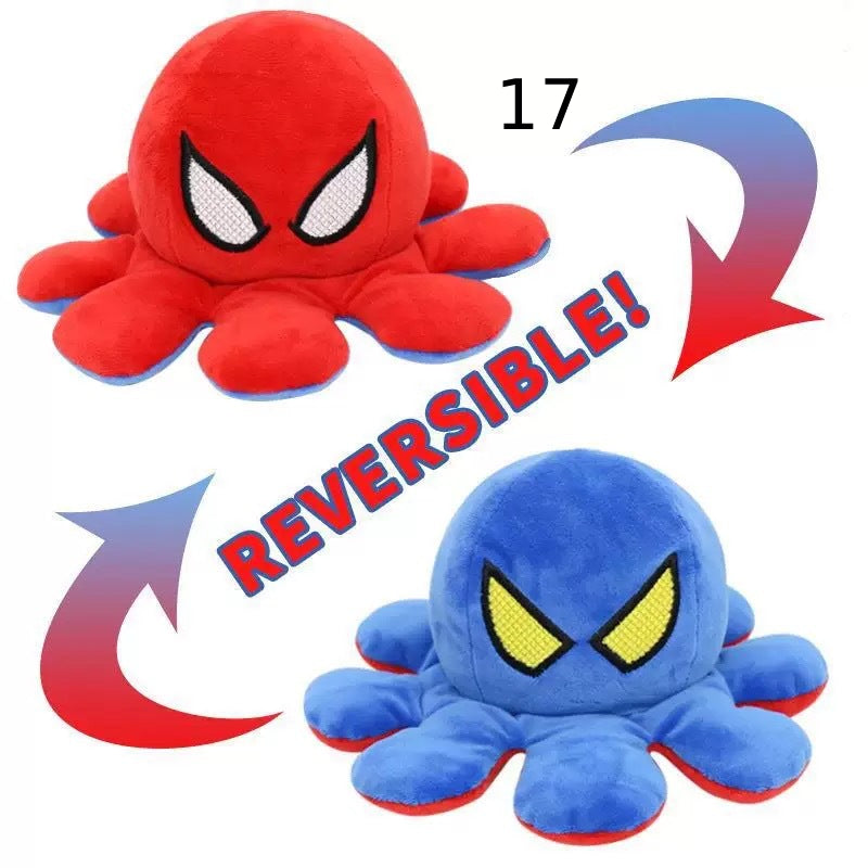 Reversibler Plüsch Octopus Kuscheltier Einzigartig