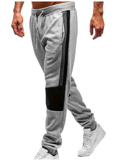 Herren Sport Jogginghose mit Reißverschlusstaschen und Kontraststreifen