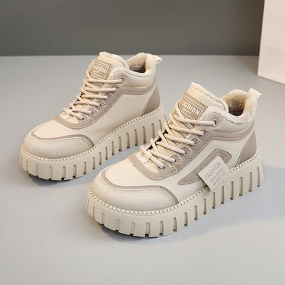 Damen Sneaker Chunky Weich Bequem Robust