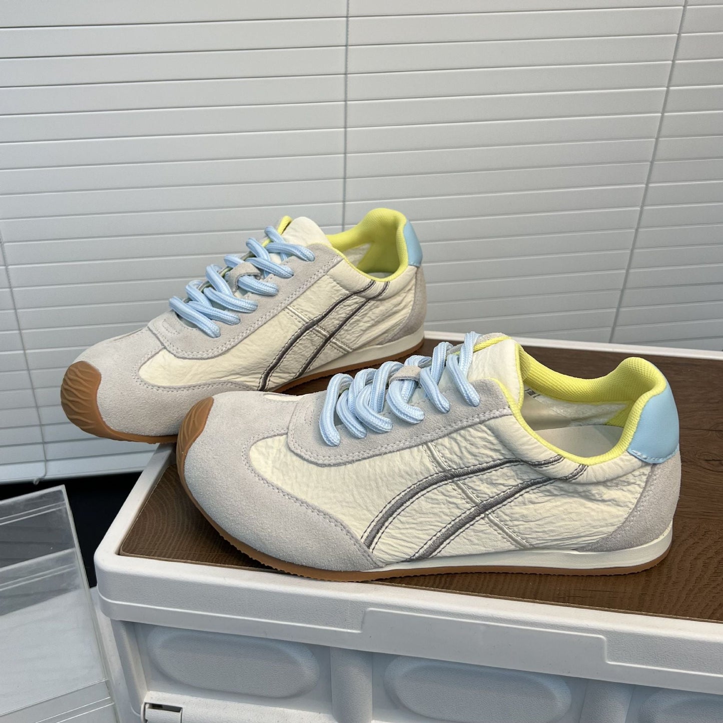 Damen Sneaker Leder atmungsaktiv bequem Sport