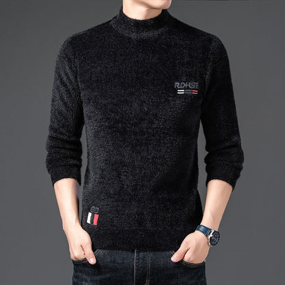 Herren Pullover Stehkragen Weich Modern