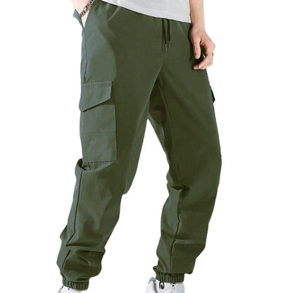 Herren Trainingshose Cargo Bequem Elastisch Mit Taschen