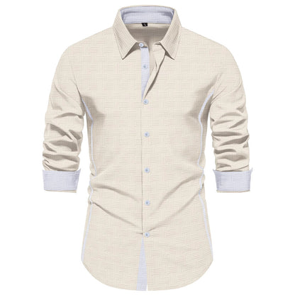 Herren Hemd Modern mit Struktur Optik Berlin Stil