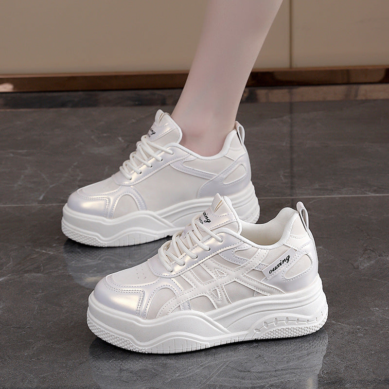 Damen Sneaker Chunky Sportlich Komfort Sohle