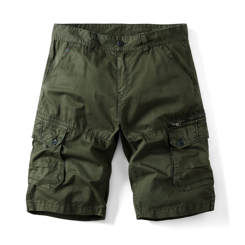 Herren Cargo Shorts Bequem Mit Seitentaschen Verstellbar