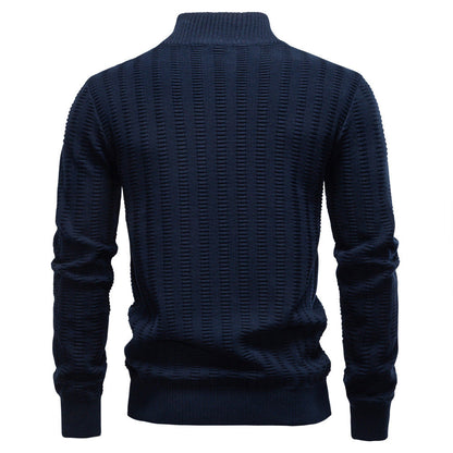 Herren Pullover Strukturiert Halbzipp Modisch Berlin