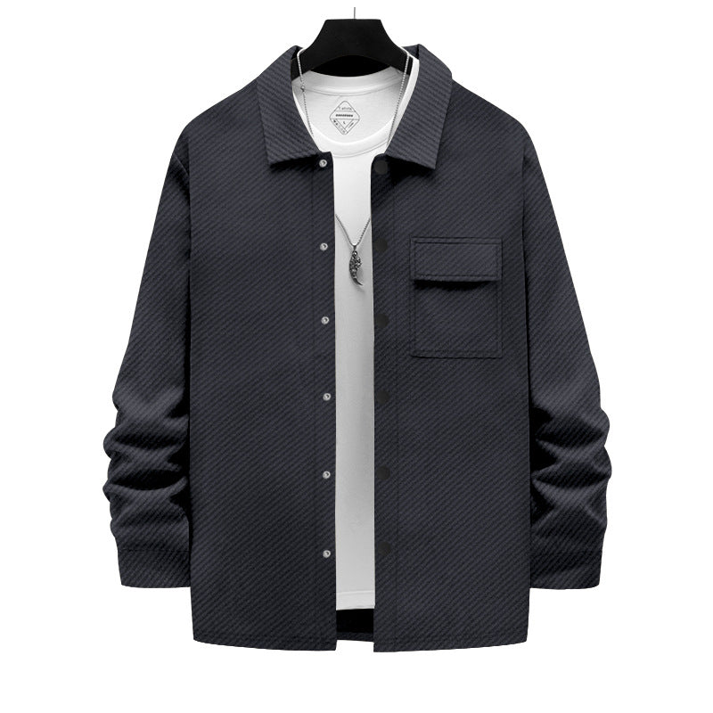 Herren Freizeitjacke Lässig mit Taschen Modern