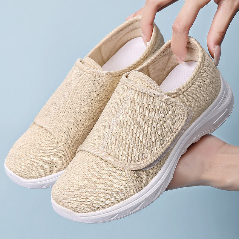 Damen Sneaker Bequem Atmungsaktiv Klettverschluss - BerlinGlamour
