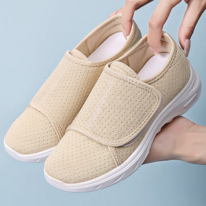 Damen Sneaker Bequem Atmungsaktiv Klettverschluss - BerlinGlamour