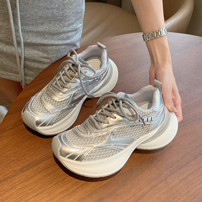 Damen Sneaker atmungsaktiv Netzdesign Sportlich