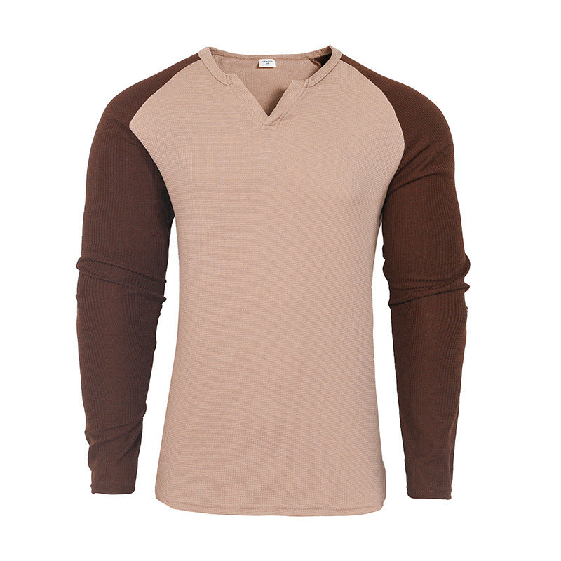 Herren Langarmshirt Strukturdesign Modern Glamour