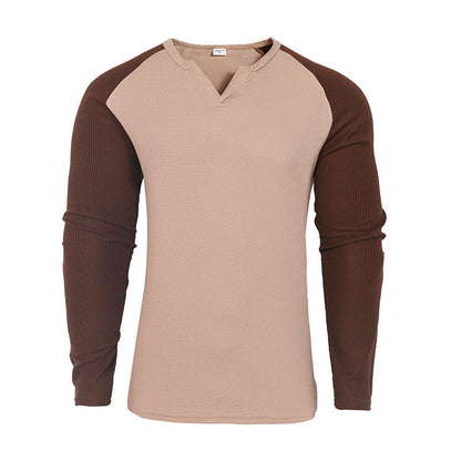 Herren Langarmshirt Strukturdesign Modern Glamour