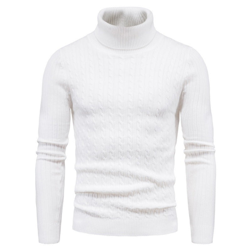 Herren Rollkragenpullover Zopfmuster Elegante Geschenkidee