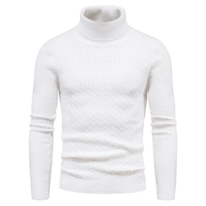 Herren Rollkragenpullover Zopfmuster Elegante Geschenkidee