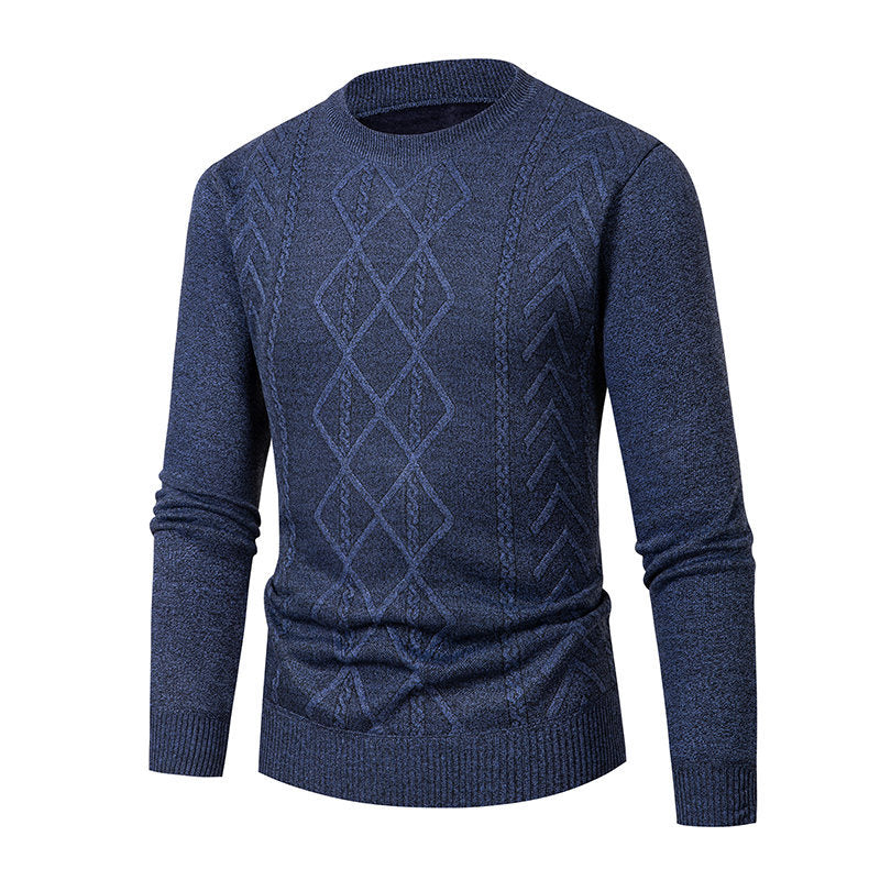 Herren Pullover Strukturiert Zopfmuster Modern