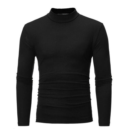 Herren Langarmshirt Rollkragen Stretch Atmungsaktiv Modern