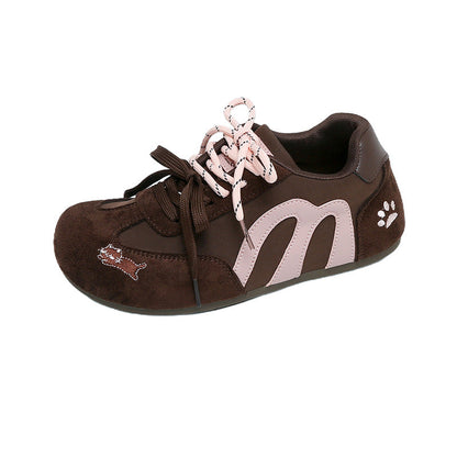 Damen Sneaker Bequem Tiermuster Laufsohle Weich