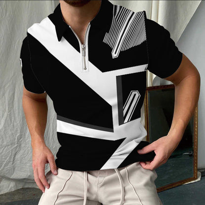 Herren Polo Shirt Kurzarm Kariert Modern Berlin