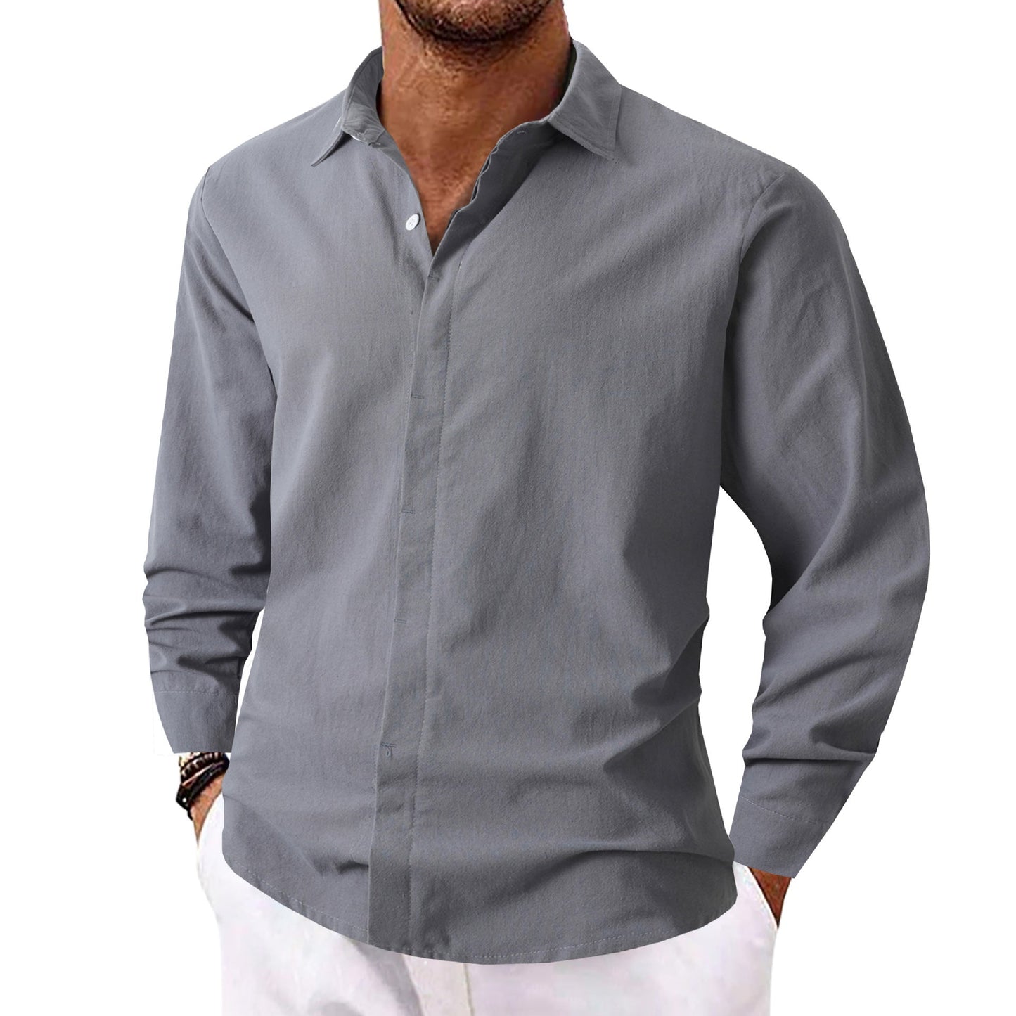Herren Hemd Slim Fit Elegantes Casual Design