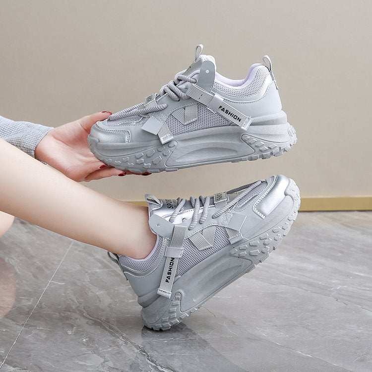 Damen Sneaker Sportlich Mesh Leicht Luftig