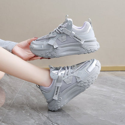 Damen Sneaker Sportlich Mesh Leicht Luftig