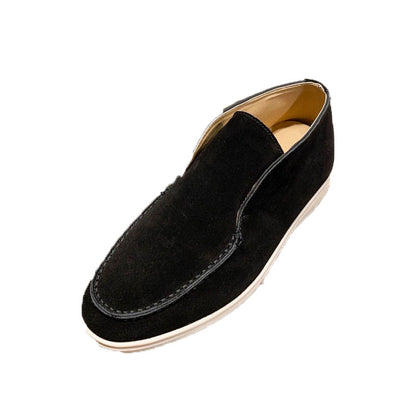 Damen Mokassins aus Wildleder Bequem Slip-On Schuhe