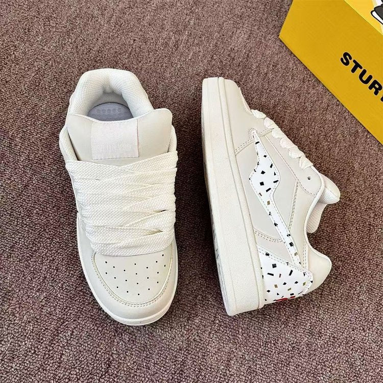 Damen Sneaker Bequem Perforiert Freizeitschuhe