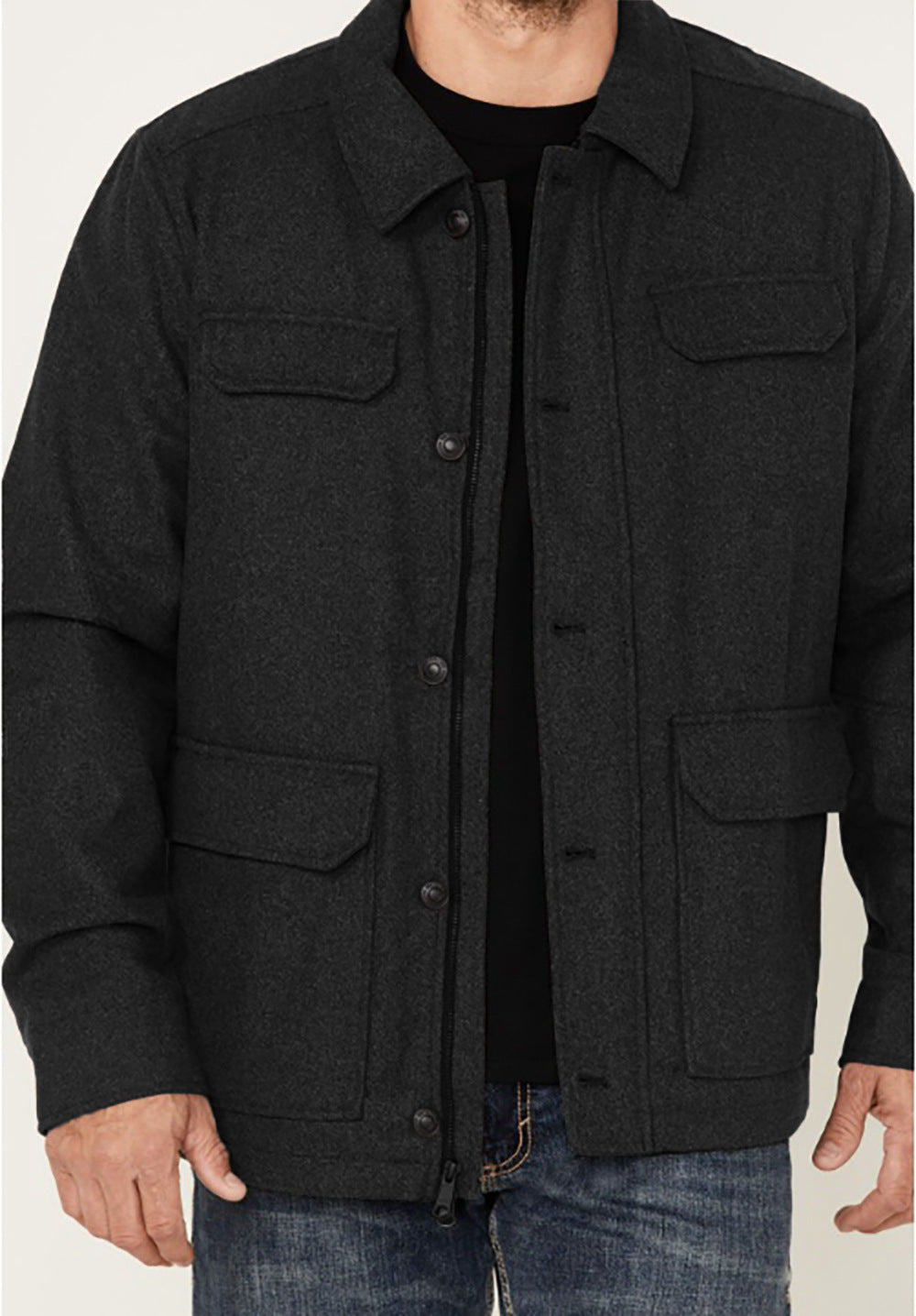 Herren Flanelljacke Lässig Bequem Winter