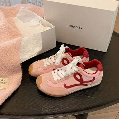 Damen Sneaker Luxus Wildleder Atmungsaktiv