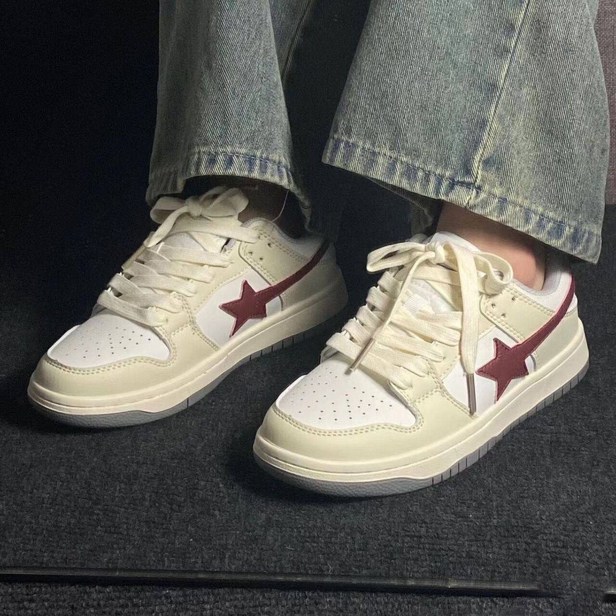 Damen Sneaker Retro Style Hochwertig