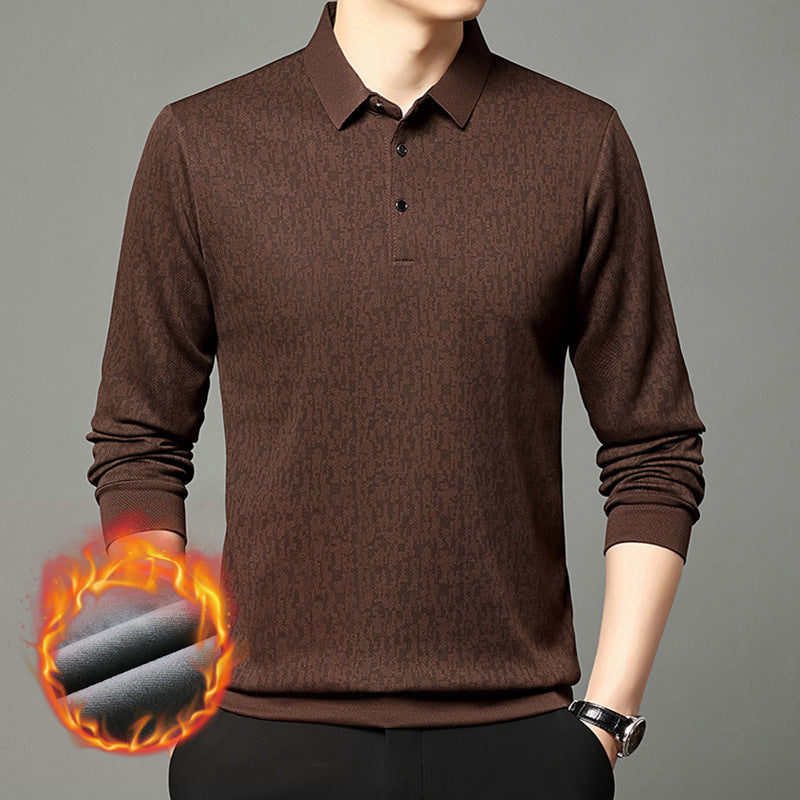 Herren Poloshirt Langarm Feuchtigkeitsregulierend Modern