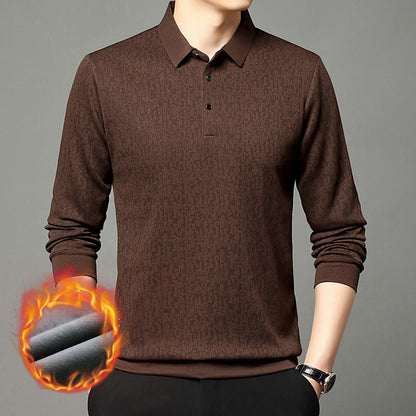 Herren Poloshirt Langarm Feuchtigkeitsregulierend Modern