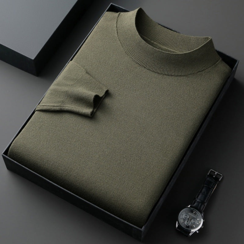 Eleganter Herren Pullover aus Baumwolle Fein Gestrickt