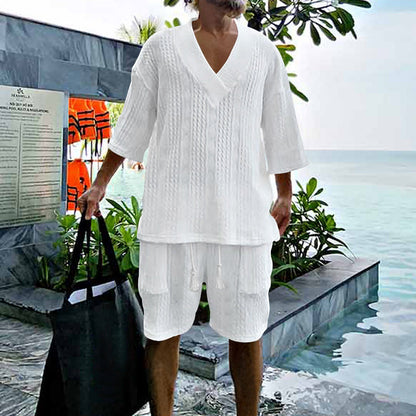 Herren Sommerhose Bequem Leicht Mit Taschen