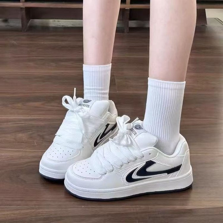 Damen Sneaker Bequem Schnürsenkel Weich - BerlinGlamour