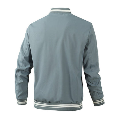 Herren Bomberjacke Sportlich Elastisch College Style
