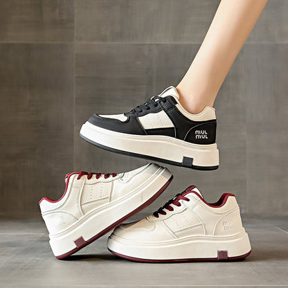 Damen Sneaker Sportlich Dicke Laufsohle Modisch