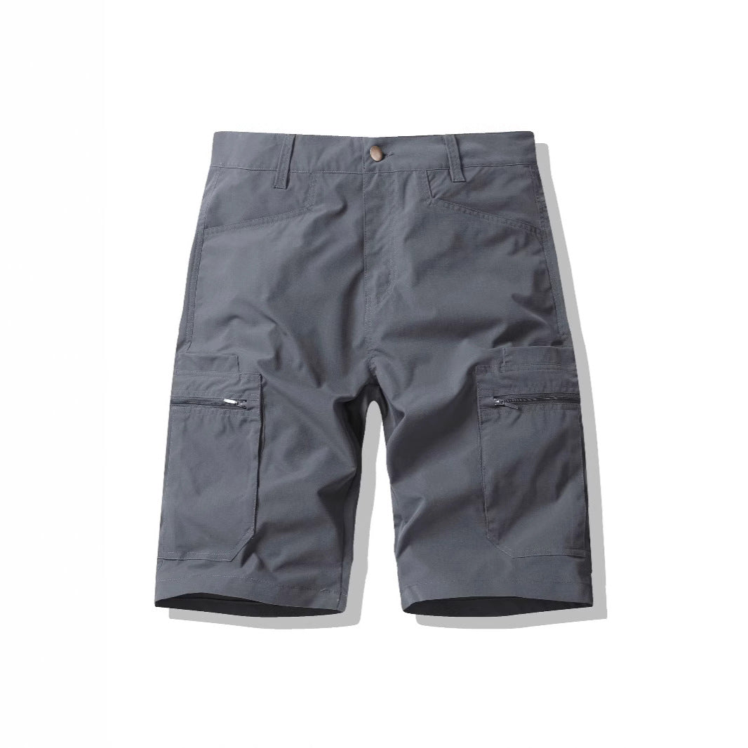 Herren Cargoshorts Funktionshose Reißverschluss Taschen Outdoor