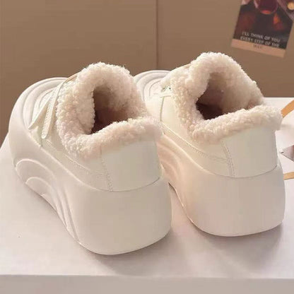 Damen Sneaker Warm Plüsch Innenfutter Komfort Schuhe