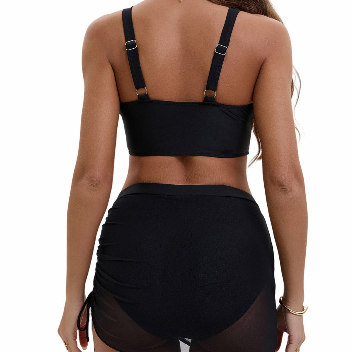 Damen Sportives Bikini-Set mit Verstellbarem Wickelrock und Modischen Details BerlinGlamour.
