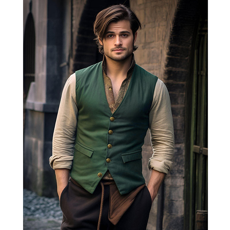 Herren Anzugweste Elegant Slim Fit mit Taschen - BerlinGlamour